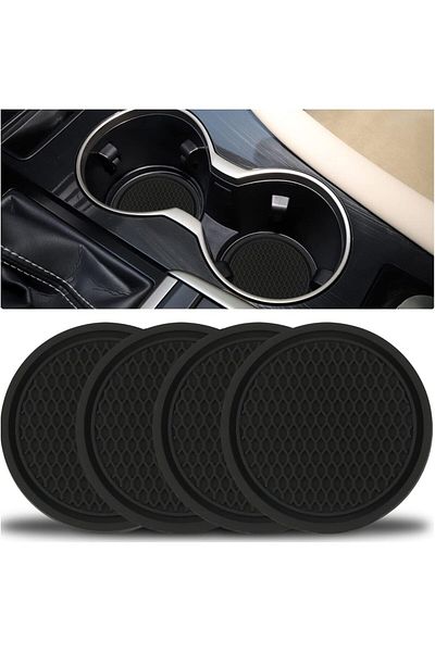 China Khazna Car Cup Coaster, 4PCS Universal Non-Slip Cup Holders Embedded in Ornaments Coaster, Car Inter