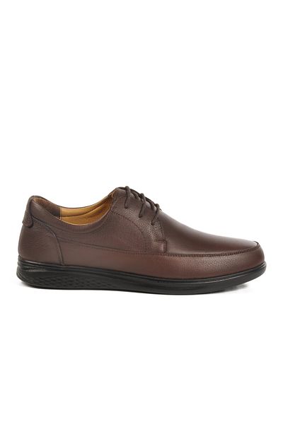 AYAKMOD Brown Genuine Leather Gel Sole Anatomical Men's Casual Shoes Gmz 473 m