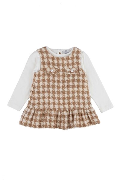 best kids Kazayaği Dress Bluse Set Camel