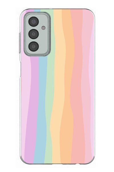 TechTree Samsung Galaxy M13 - M23 Compatible Rainbow Colorful Transparent Sil...