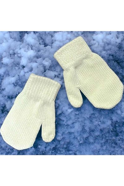 Erceylan Baby Finger Gloves Bone
