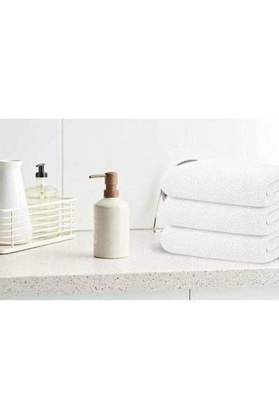 MELONIE Set of 3 100% Cotton Hand Towels 50X90 Cm, Hotel Towels