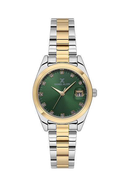 Daniel Klein Retro Mini Case Women's Wristwatch Green Inside