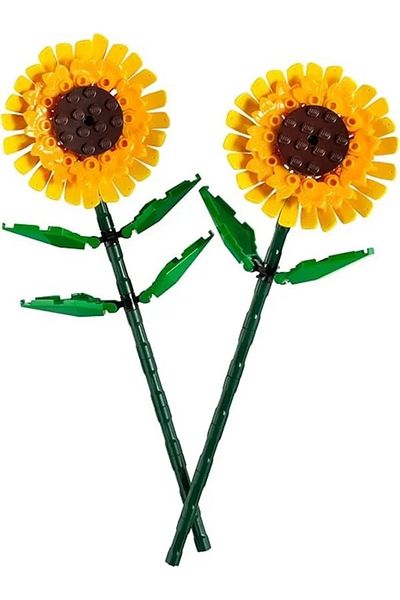 STOREMAX Lego Iconic Sunflower 40524 - Decorative, Collectible and Displayable Flower Model Building Set (19