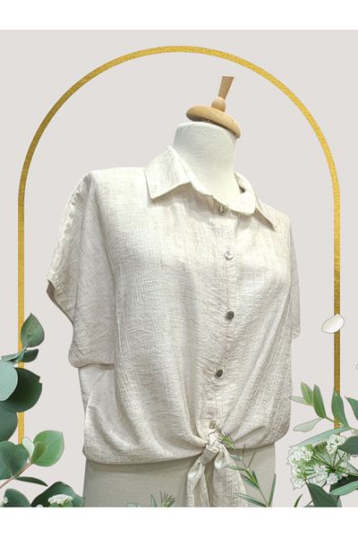 DENİZLİFE Tie waist shirt