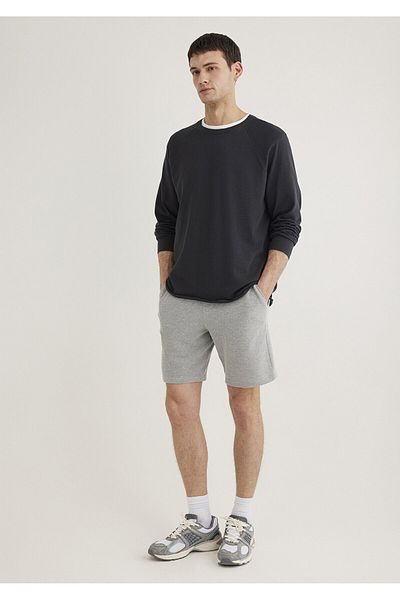 Mavi Knitted Shorts Gray Melange