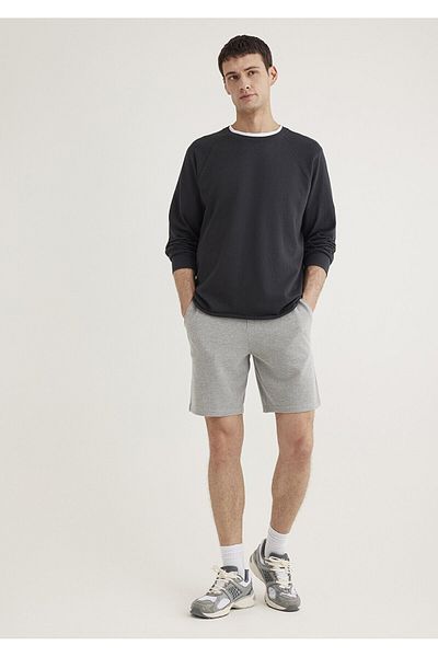 Mavi Knitted Shorts Gray Melange
