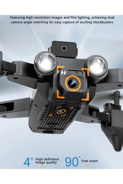 divendi-ro Camera and remote control drone, 4K HD, 360 degrees, F80, black