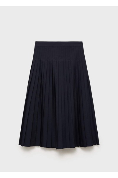 MANGO Woman Pileli midi etek