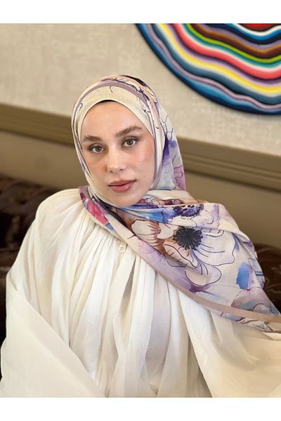 Modakaşmir Pastelia Pattern Lina Shawl