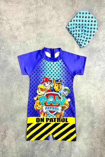 DeKuBaby New Season Cute Character Printed Uv Protection Bonded Quick Dry Boys' Jumpsuit Swimsuit