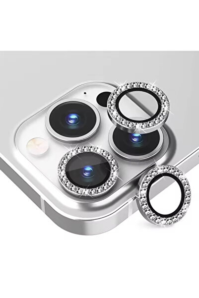 Go Aksesuar Iphone16 Pro ve 16 Promax Birebir Uyumlu Taşlı Elmas Kamera Lens ...