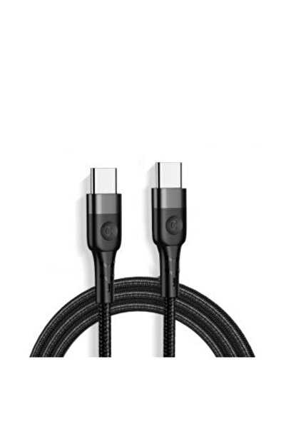 JELLICO كابل بيانات شحن سريع من Type-C إلى Type-C، 60 واط A4، 1200 مم، أسود