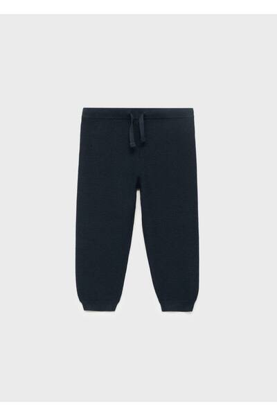 MANGO Baby Pamuklu dokuma pantolon