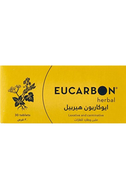 EUCARBON أقراص عشبية لعلاج الغازات وانتفاخ البطن، 30 قرصًا