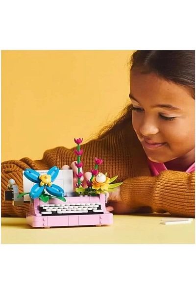 Pretty Lego Creator 3 in 1 Flower Typewriter 31169-8 for Children over 8 Years Old Keytar or Flower Pot