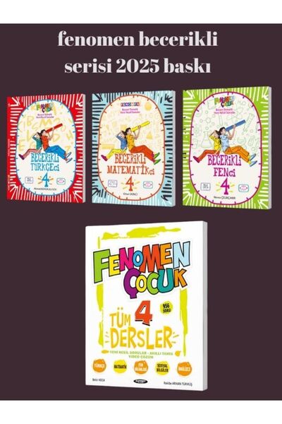 Fenomen Yayıncılık FENOMEN ÇOCUK 4.SINIF BECERİKLİ SERİSİ VE TÜM DERSLER SORU...