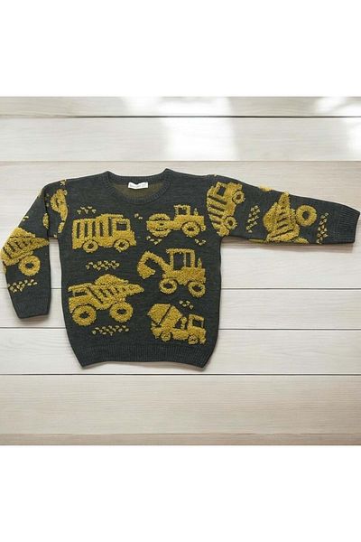 Erceylan Erc101 Embroidered Boy's Sweater
