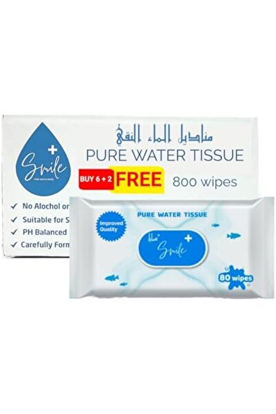 MEDSPACLINIC SmilePlus Pure Water Tissue 80'S - Gentle Hypoallergenic Wipes f...