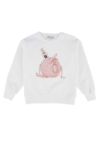 best kids Bag Printed Sweatshirt Ecru