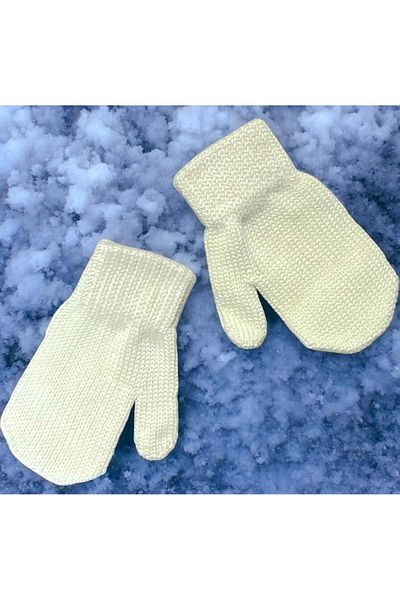 Erceylan Baby Finger Gloves Bone