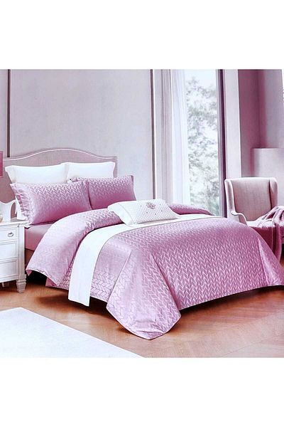 Primavara Jacquard bedding set, 4 pieces, double bed, fitted sheet