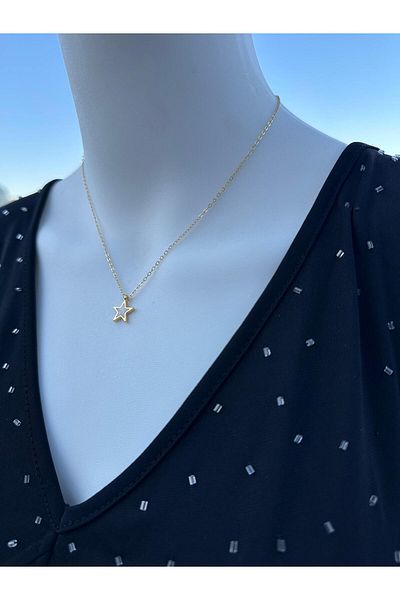 Uno Di Famiglia Minimalist Necklace, Starry Necklace, Elegant Necklace, Simple Necklace