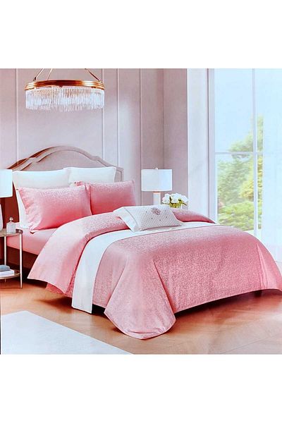 Primavara Jacquard bedding set, 4 pieces, double bed, fitted sheet