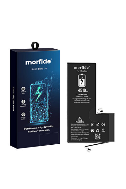morfide Apple iPhone 11 Pro Max Uyumlu 4510mAh Yüksek Kapasiteli Batarya M-Ma...