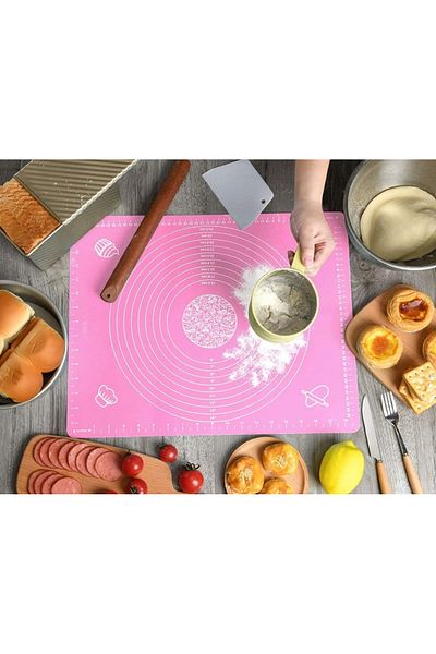 BV Silicone Dough Mat, Non-Stick Sheet, 60x80 cm, Purple, 558COF