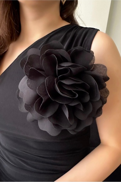 CHANCE GİFT Lüks Kumaş LARGE Broş Kadın Çiçek Broş Trend Elbise Şapka Çanta Aksesuarı 16 CM