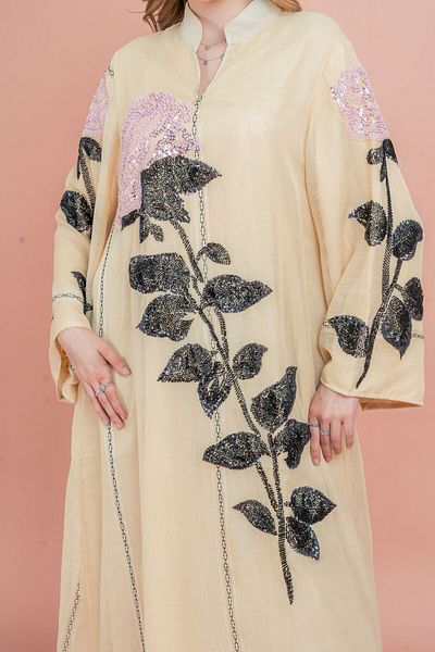 IKKXA Crystal Handwork Modern Jalabiya