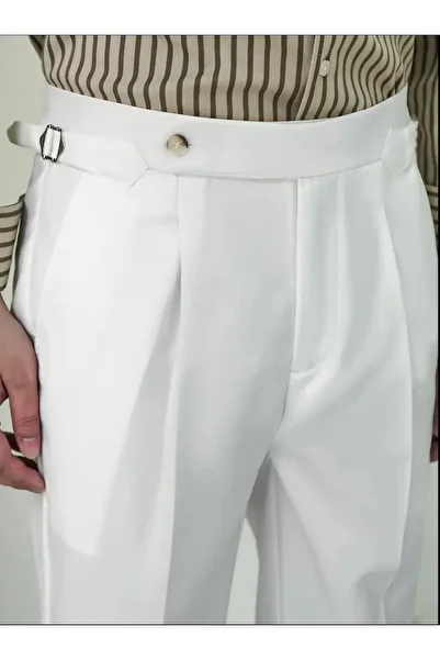 Butik Ross Italian Cut Side Buckle Trousers