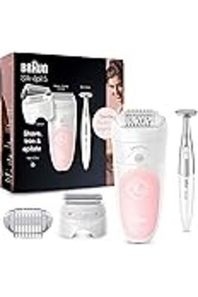 Braun Silk-épil 5 5-820 Hair Removal Device for Women, White/Pink