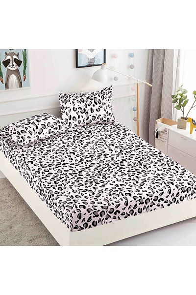 FIONNA.RO Elasticated Duvet Cover and Pillowcases Made of Finet 180x200cm - Animal Print