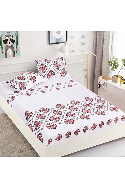 FIONNA.RO Elasticated Duvet Cover and Pillowcases Made of Finet 180x200cm - Dulce Romania Traditional
