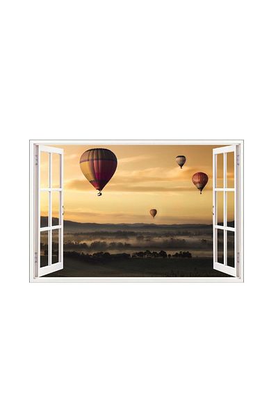 BV Decorative sticker, 3D Window, Balloons, 85 cm, 608STK