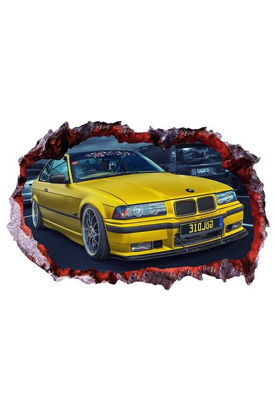 BV Decorative car sticker, Hole in the wall 3D, 80 cm, 1010STK-2