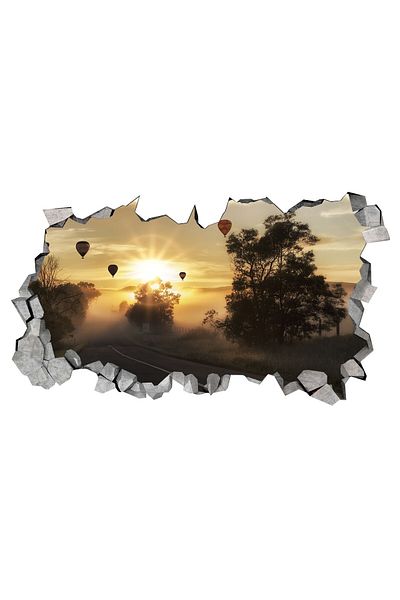 BV Decorative sticker, 3D hole in the wall, Sunrise, 85 cm, 171STK-1