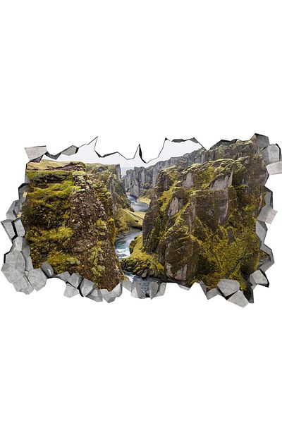 BV Decorative sticker, hole in the wall 3D, Canyon, 85 cm, 172STK-1