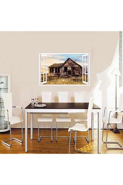 BV Decorative sticker, 3D Window, House, 85 cm, 620PCS