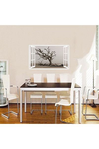 BV Decorative sticker, 3D window, Tree, 85 cm, 627STK