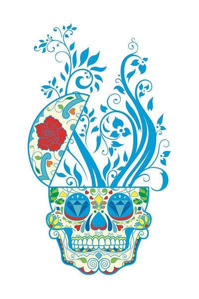 BV Decorative sticker, Skull, 90 cm, 219STK-9