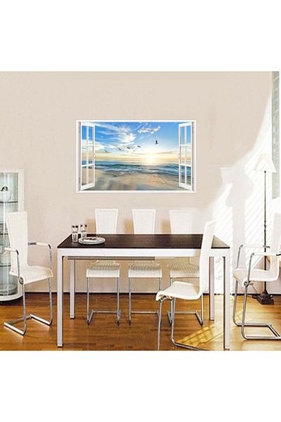 BV Decorative sticker, 3D window, Ocean, 85 cm, 584STK