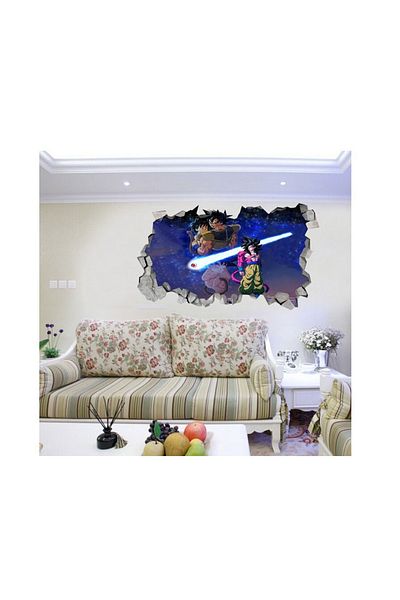 BV Decorative sticker, 3D hole in the wall, Dragon Ball, 85 cm, 1025STK-2