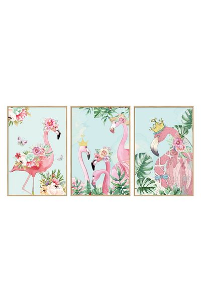 BV Decorative sticker, Flamingo painting, 93 cm, 806STK