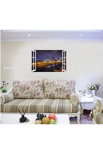 BV Decorative sticker, 3D window, Train, 85 cm, 649STK