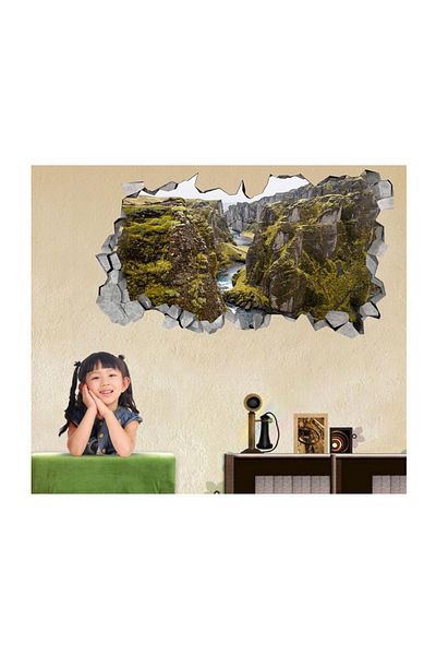 BV Decorative sticker, hole in the wall 3D, Canyon, 85 cm, 172STK-1