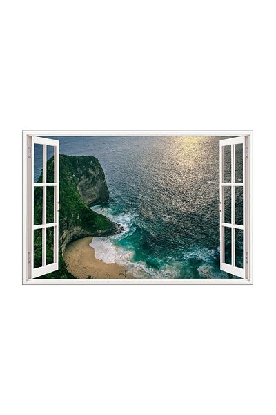 BV Decorative sticker, 3D window, Ocean, 85 cm, 590PCS