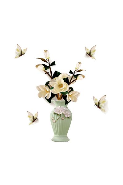 BV Decorative sticker, Vase with flowers, 75 cm, 815STK